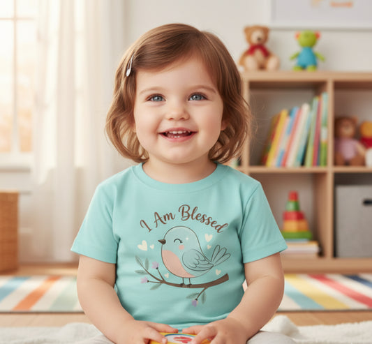 I am Blessed Christian Toddler T-Shirt Salvation Clothing and Accessories