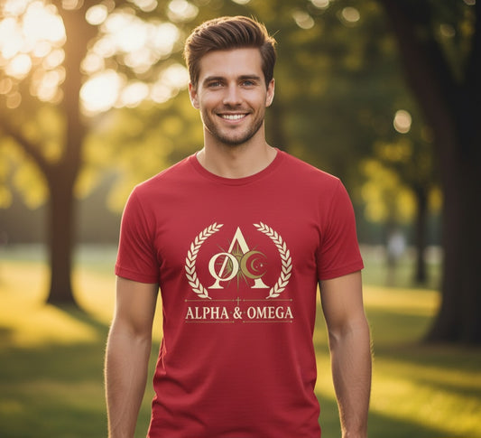 Alpha and Omega Christian T-Shirt Salvation Clothing and Accessories Apparel