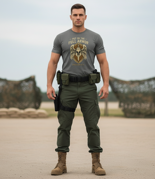 Put on the Full Armor Faith T-Shirt Salvation Clothing and Accessories