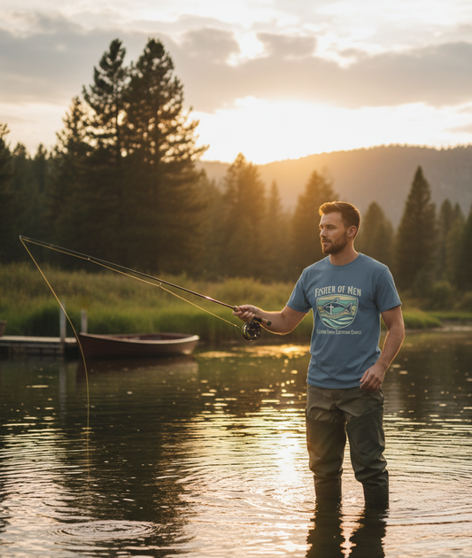 Fisher of Men Christian T-Shirt Salvation Clothing and Accessories Apparel