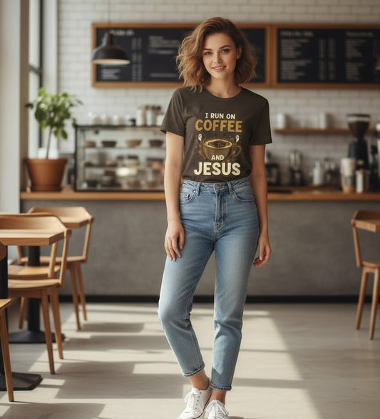 Coffee and Jesus Christian T-Shirt Salvation Clothing and Accessories