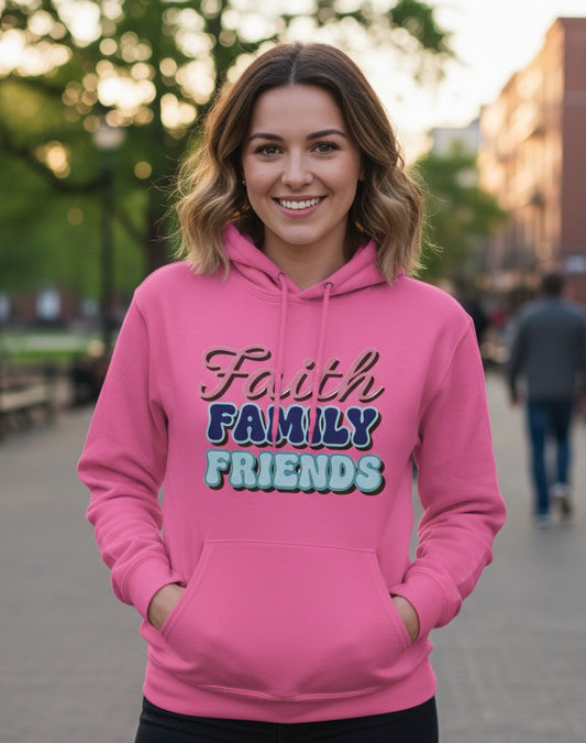 Women's-Faith Family Friends Faith Hoodie Salvation Clothing and Accessories