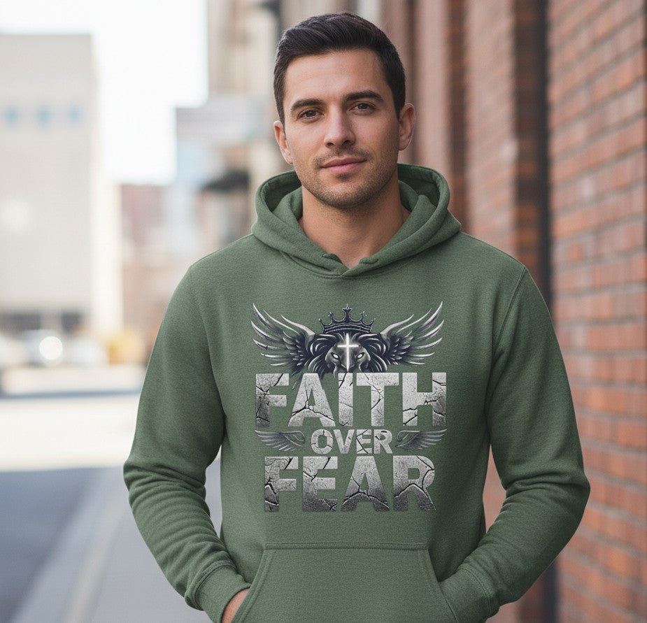 Faith over Fear Faith Hoodie Salvation Clothing and Accessories