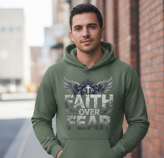 Faith over Fear Faith Hoodie Salvation Clothing and Accessories