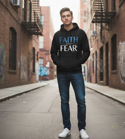 Faith over Fear Faith Hoodie Salvation Clothing and Accessories
