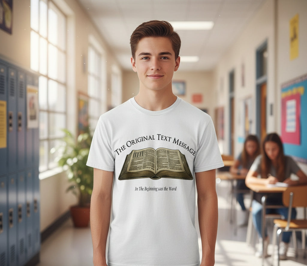 The Original Text Message Christian T-Shirt WHITE Salvation Clothing and Accessories
