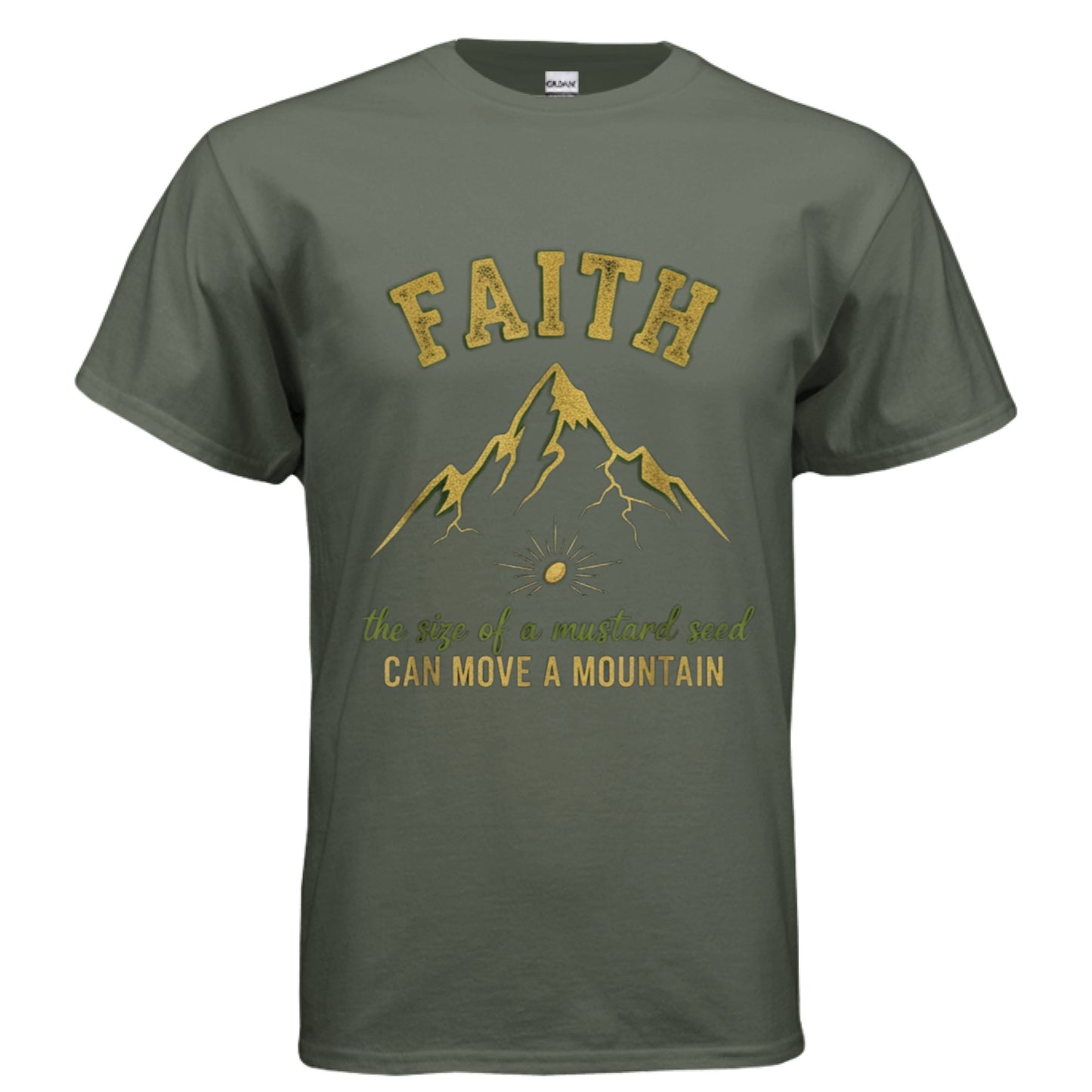 Faith Mustard Seed Faith T-Shirt MILITARY GREEN Salvation Clothing and Accessories