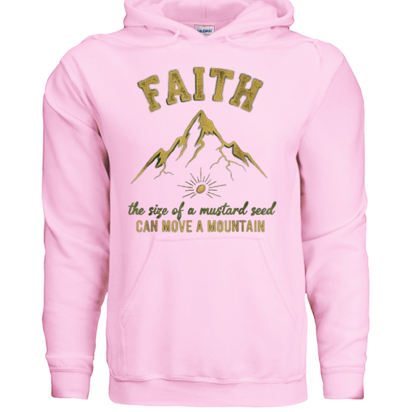 Faith Mustard Seed Faith Hoodie LIGHT PINK Salvation Clothing and Accessories