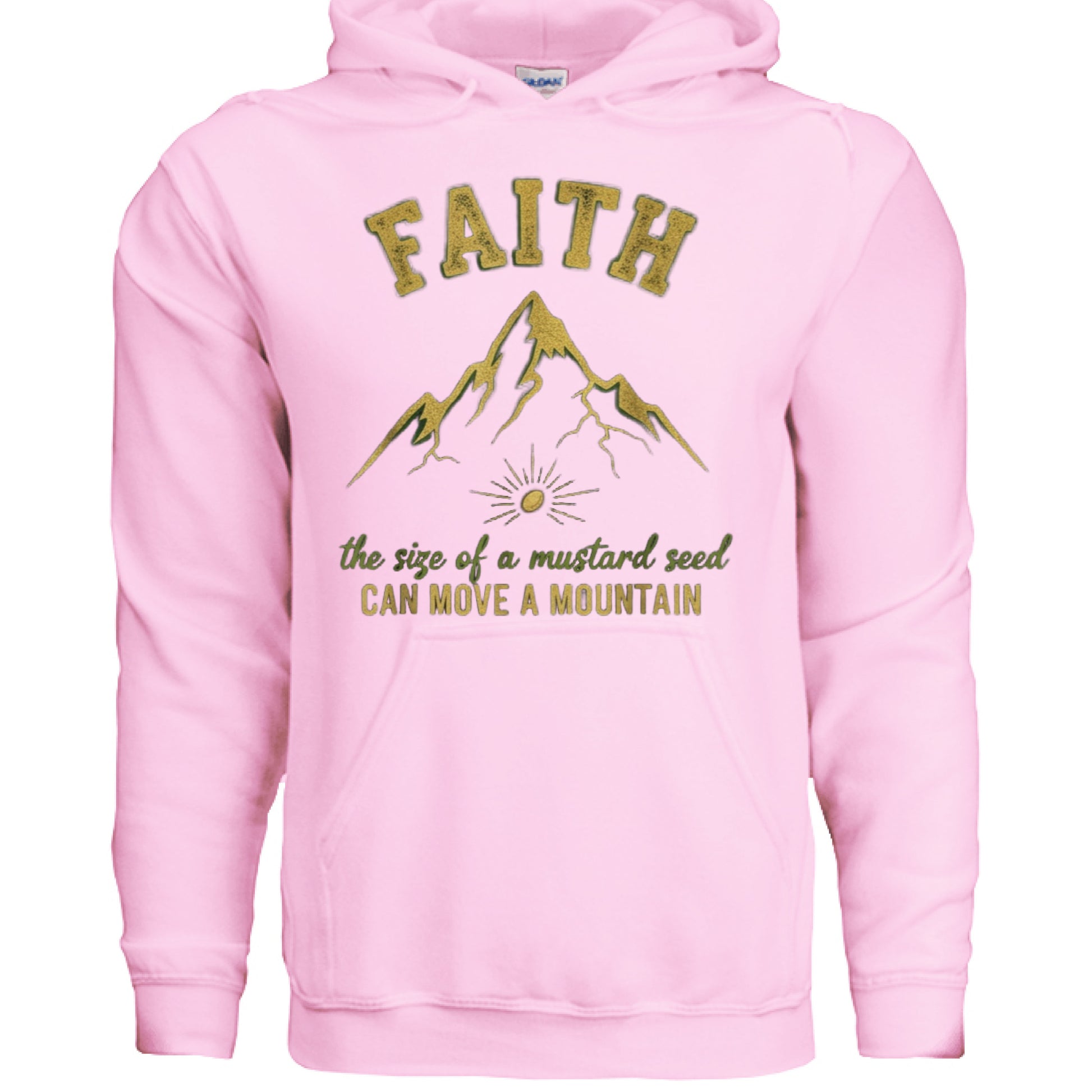 Faith Mustard Seed Faith Hoodie LIGHT PINK Salvation Clothing and Accessories