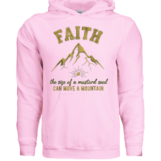 Faith Mustard Seed Faith Hoodie LIGHT PINK Salvation Clothing and Accessories
