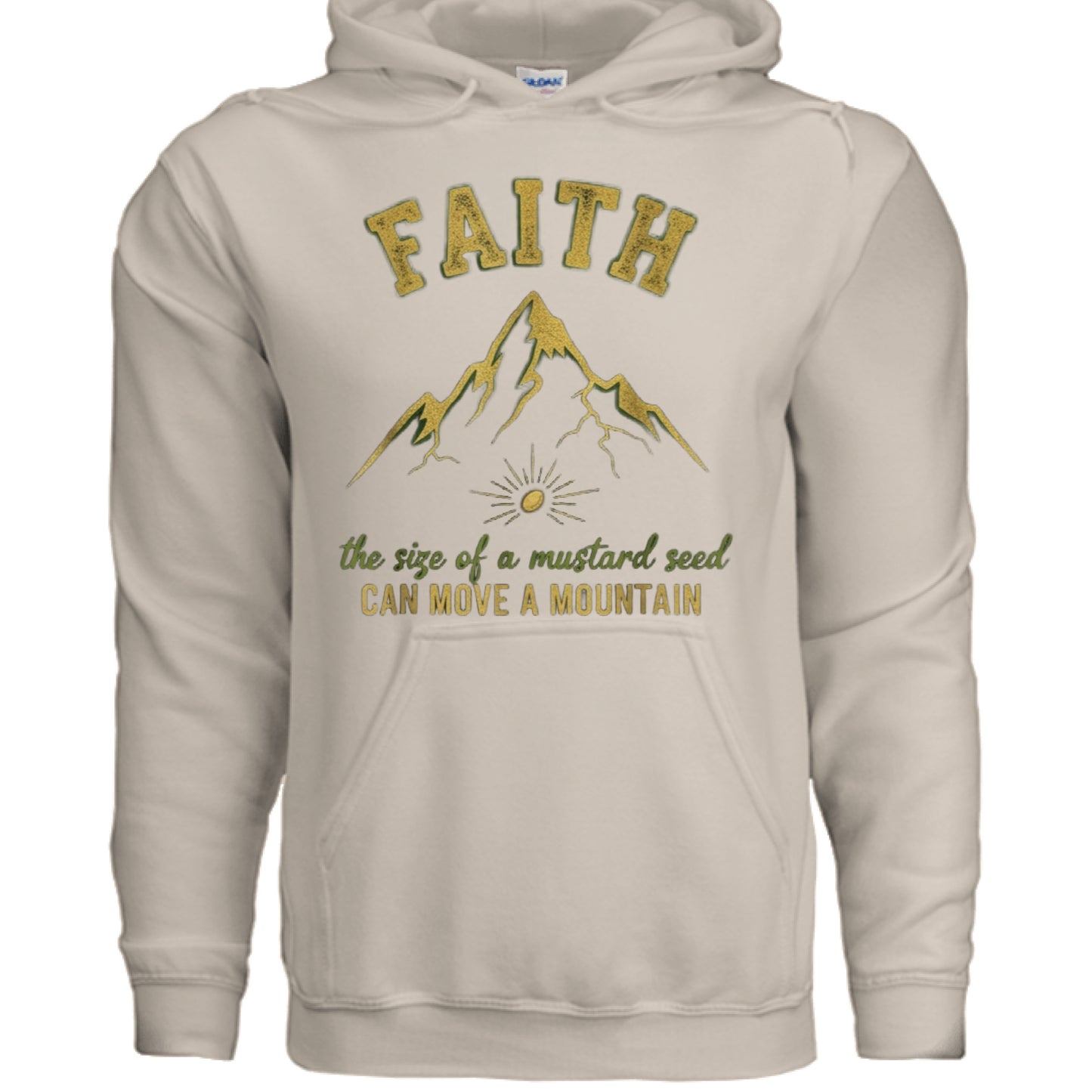 Faith Mustard Seed Faith Hoodie SAND Salvation Clothing and Accessories