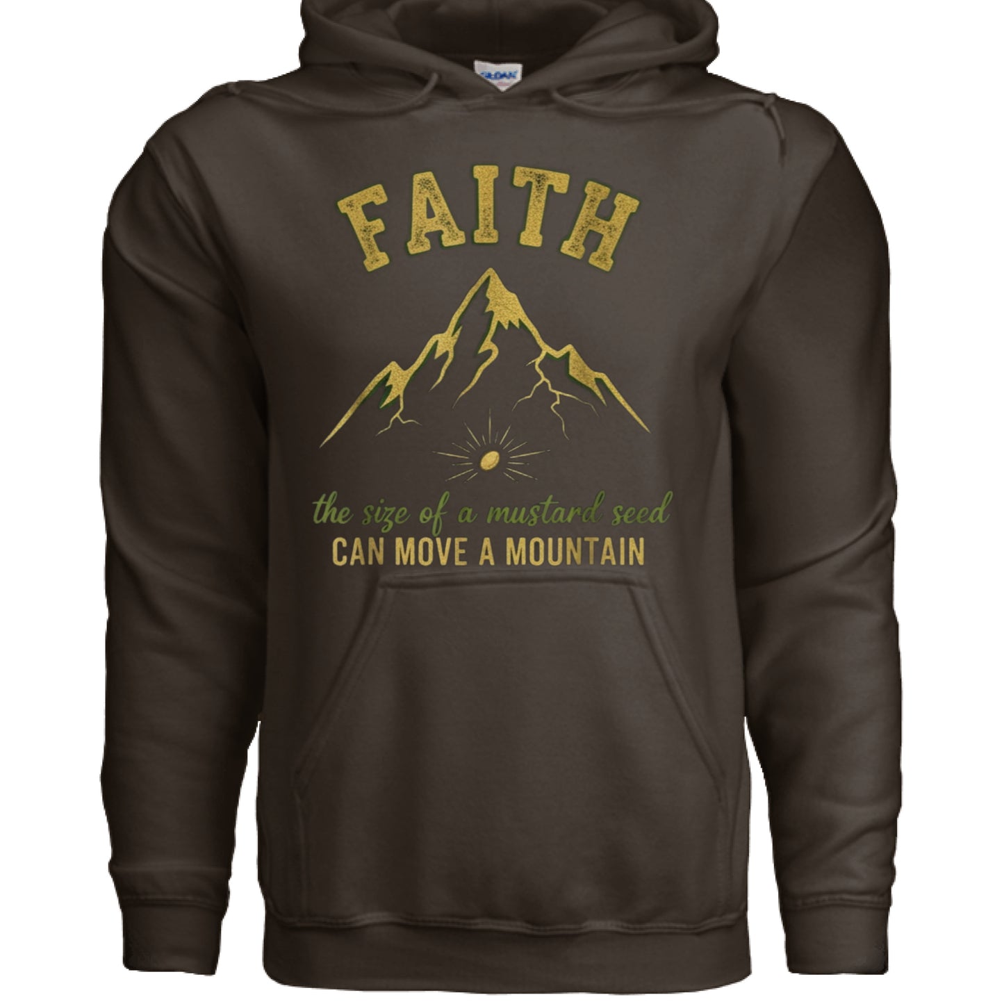 Faith Mustard Seed Faith Hoodie DARK CHOCOLATE Salvation Clothing and Accessories