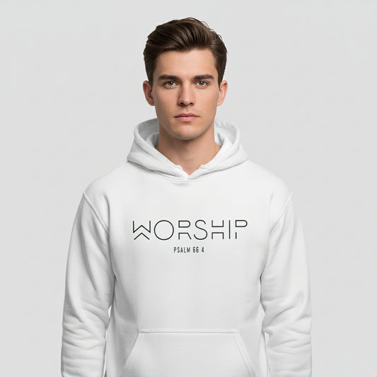 Worship Faith Hoodie WHITE Salvation Clothing and Accessories