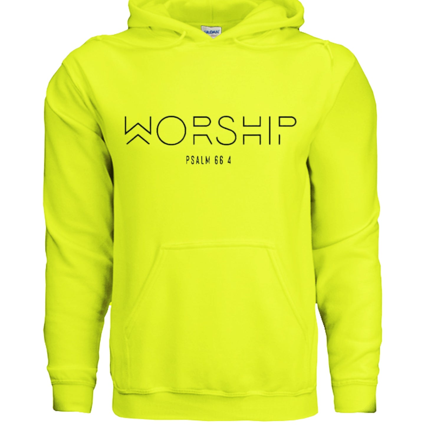 Worship Faith Hoodie SAFETY GREEN Salvation Clothing and Accessories