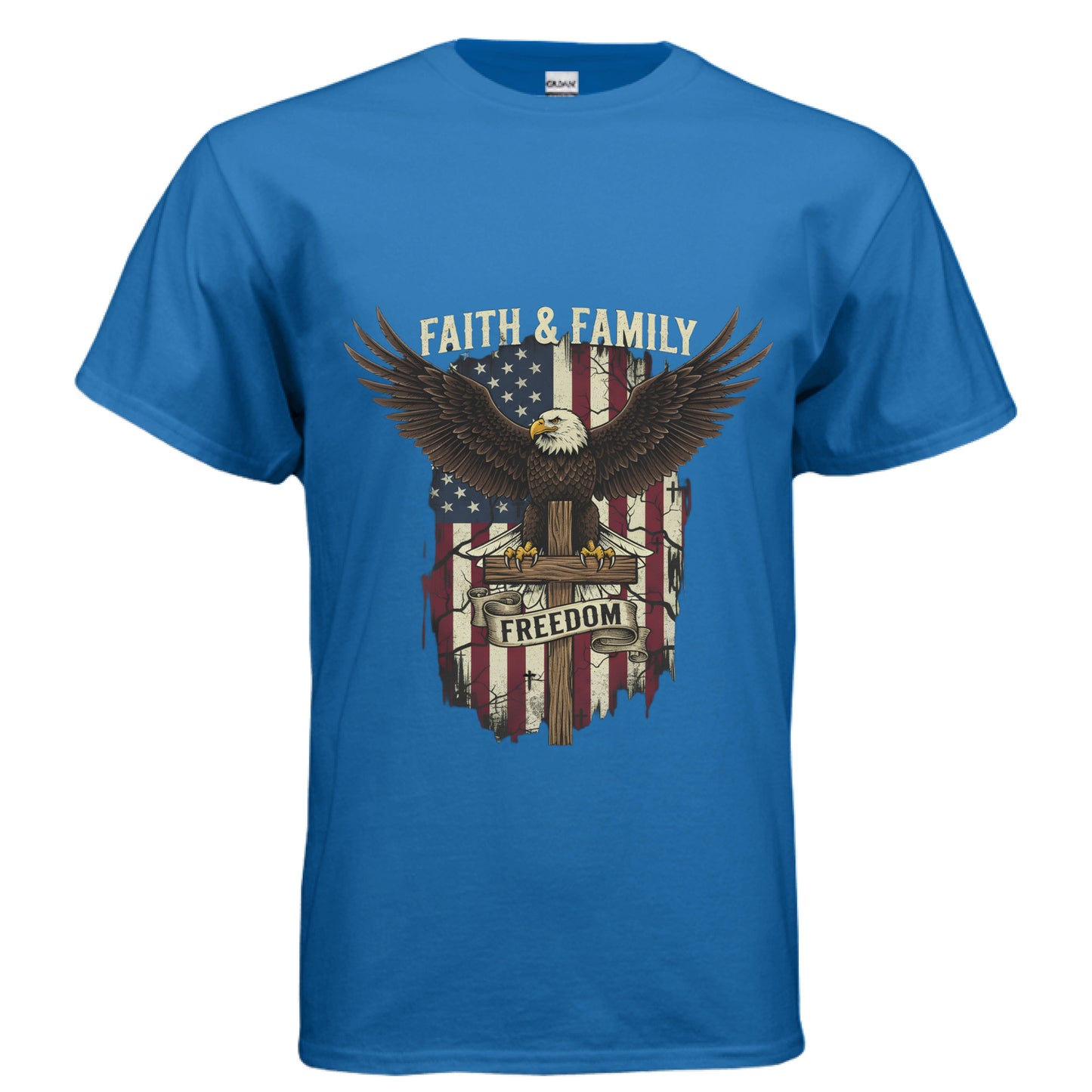Faith Family Freedom Faith T-Shirt ROYAL Salvation Clothing and Accessories