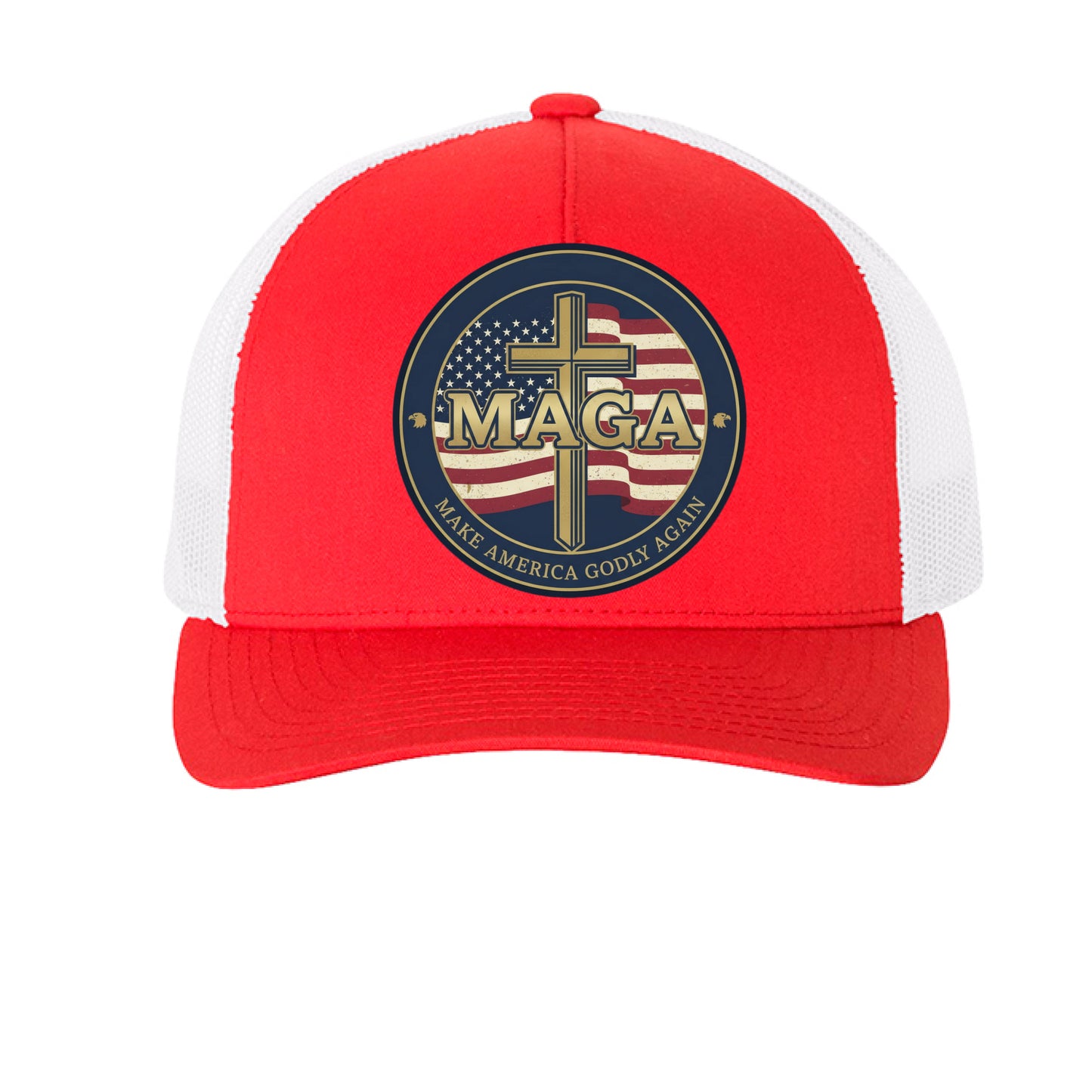 Make America Godly Again Faith Trucker Cap Salvation Clothing and Accessories
