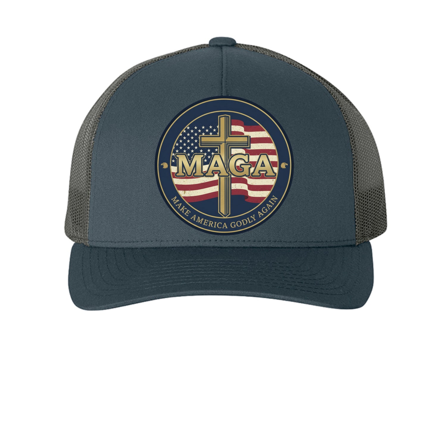 Make America Godly Again Faith Trucker Cap Salvation Clothing and Accessories