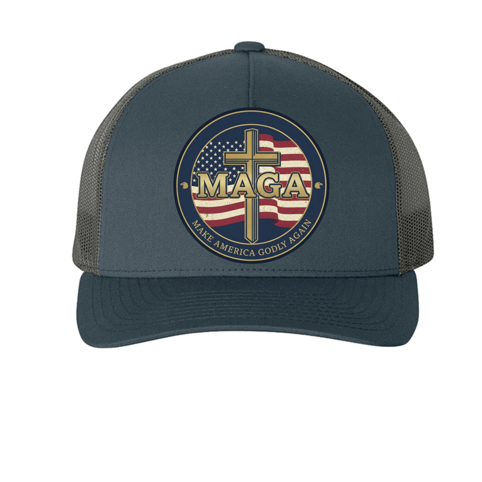 Make America Godly Again Faith Trucker Cap Salvation Clothing and Accessories
