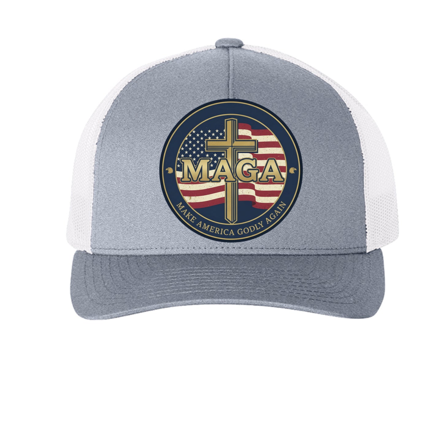 Make America Godly Again Faith Trucker Cap Salvation Clothing and Accessories