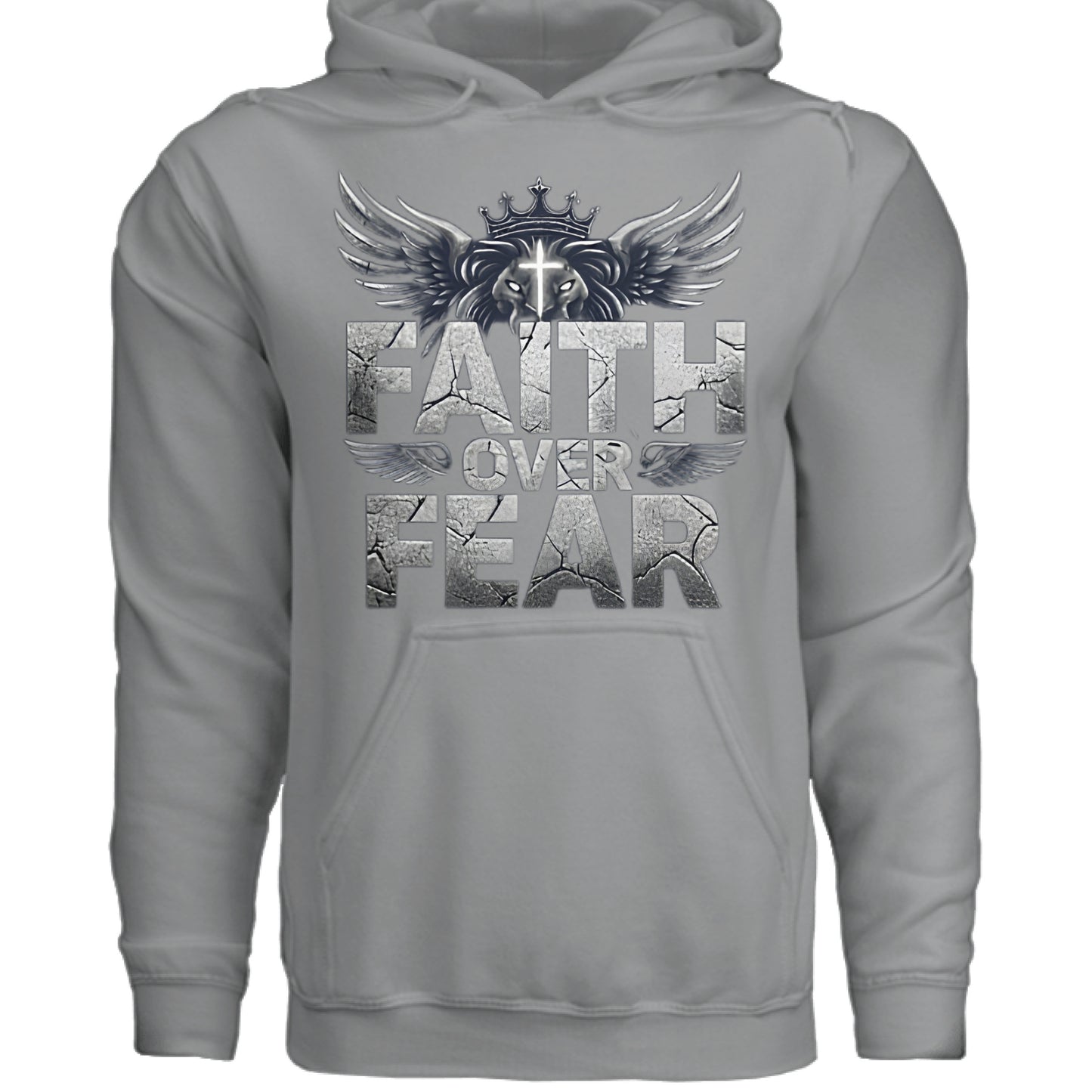Faith over Fear Faith Hoodie Rock Salvation Clothing and Accessories