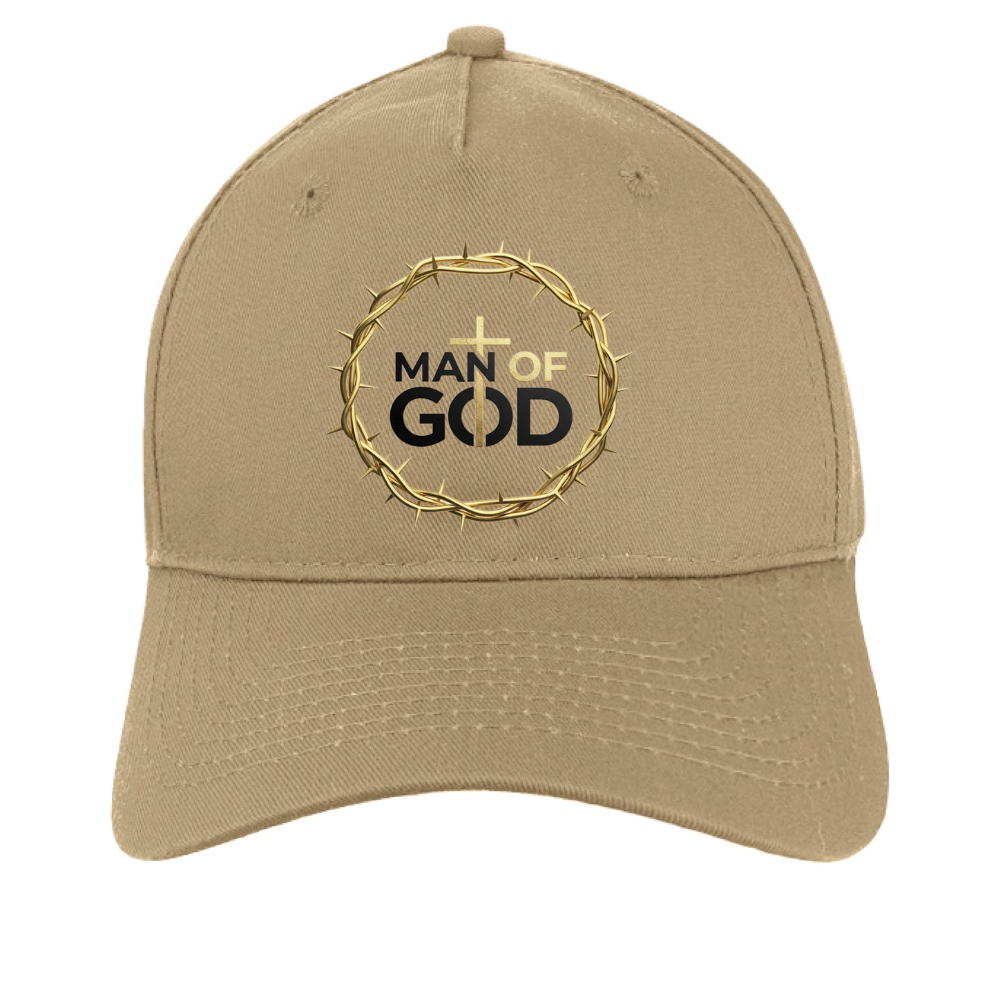 Man of God Faith Hat Khaki ONE SIZE Salvation Clothing and Accessories