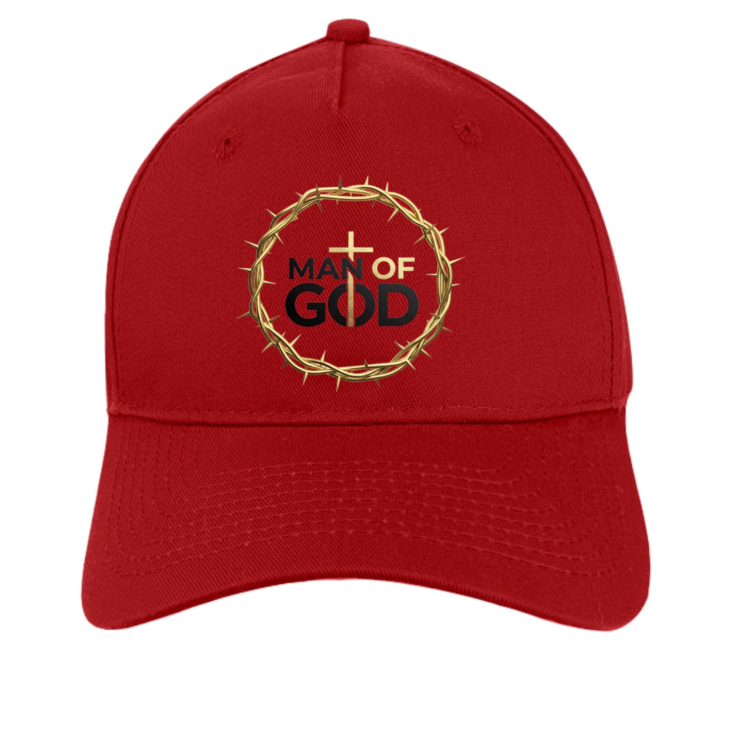 Man of God Faith Hat Red ONE SIZE Salvation Clothing and Accessories