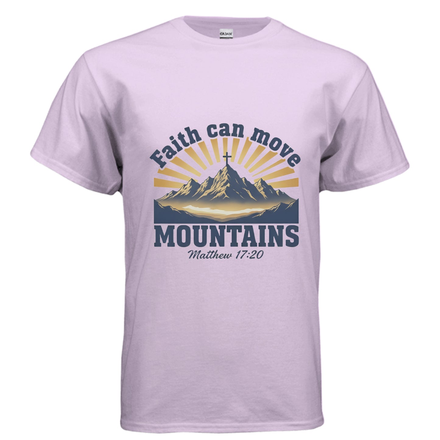 Faith Can Move Mountains Faith T-Shirt ORCHID Salvation Clothing and Accessories