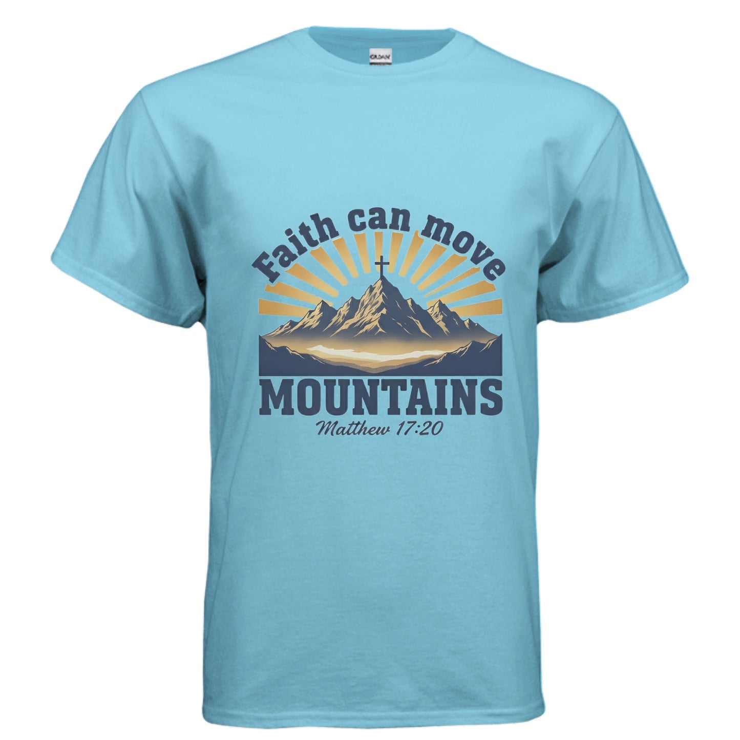 Faith Can Move Mountains Faith T-Shirt SKY Salvation Clothing and Accessories