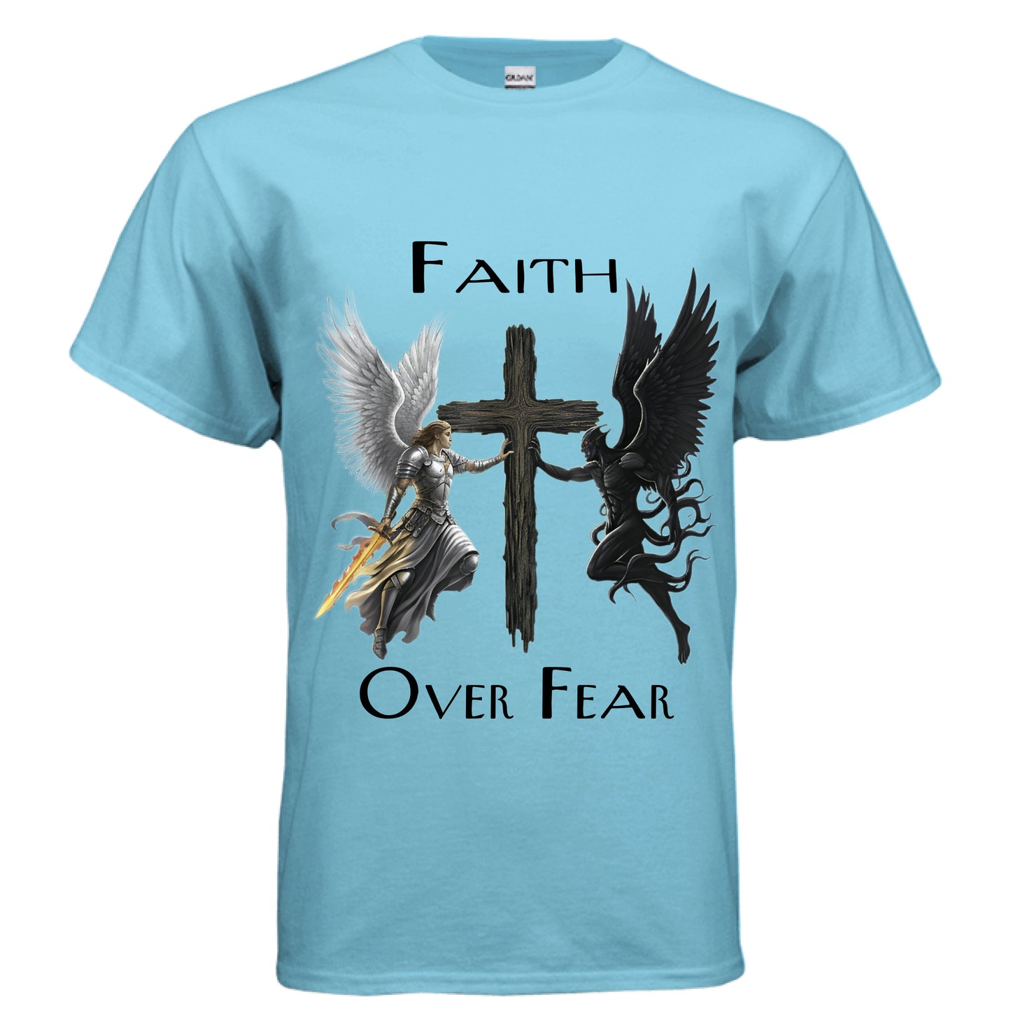 Michael vs Lucifer Faith T-Shirt SKY Salvation Clothing and Accessories