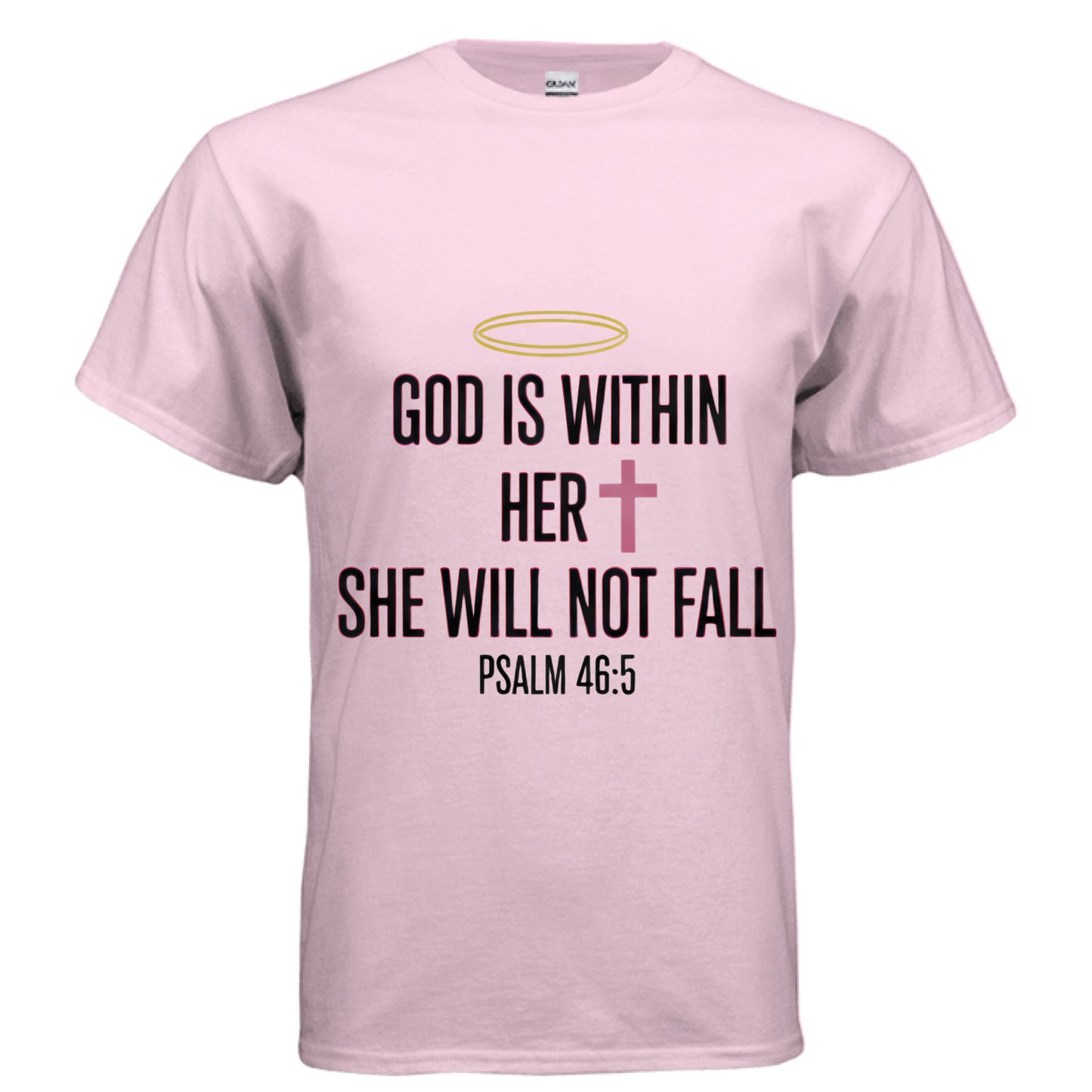 God is Within Faith T-Shirt LIGHT PINK Salvation Clothing and Accessories