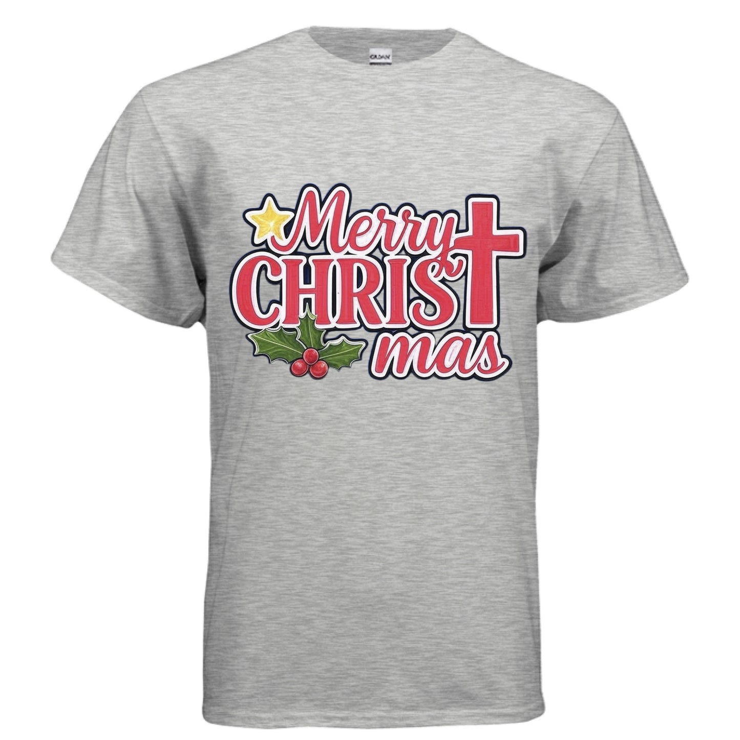 Merry Christ-Mas-Faith T-Shirt ASH Salvation Clothing and Accessories