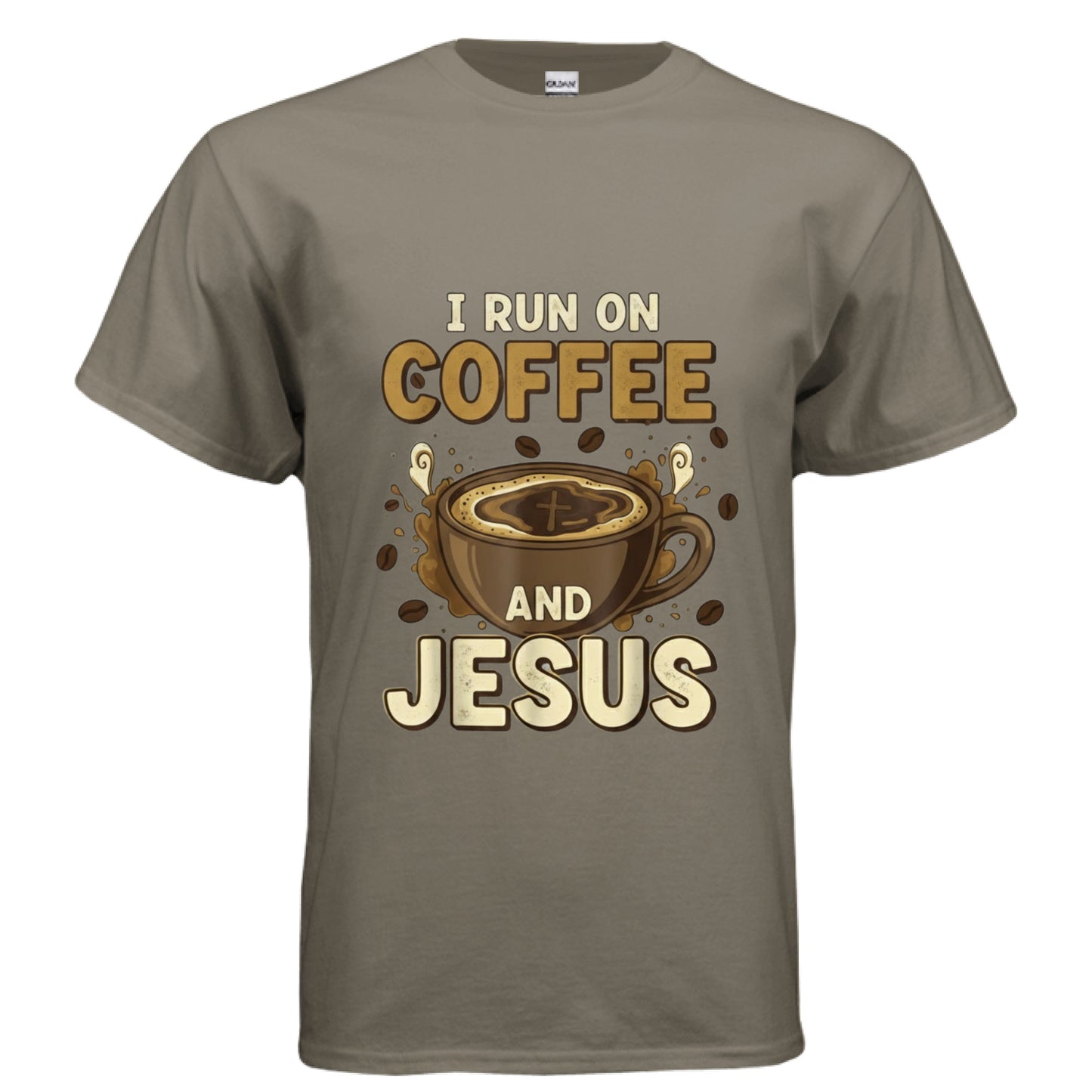 Coffee and Jesus Faith T-Shirt PRAIRIE DUST Salvation Clothing and Accessories