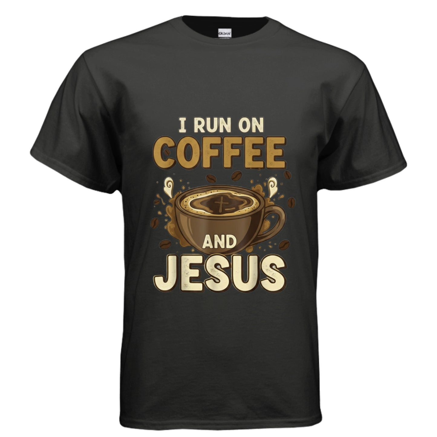 Coffee and Jesus Faith T-Shirt BLACK Salvation Clothing and Accessories