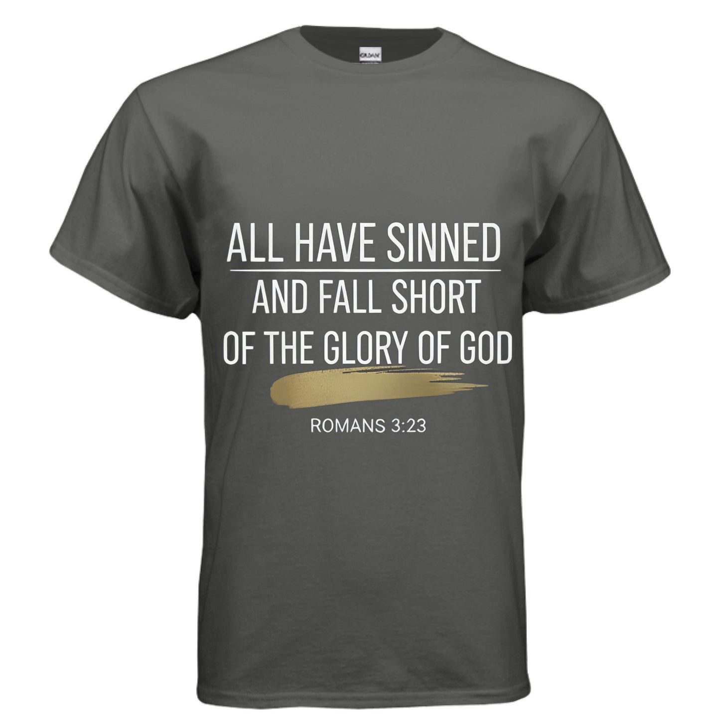 All Have Sinned Faith T-Shirt CHARCOAL Salvation Clothing and Accessories