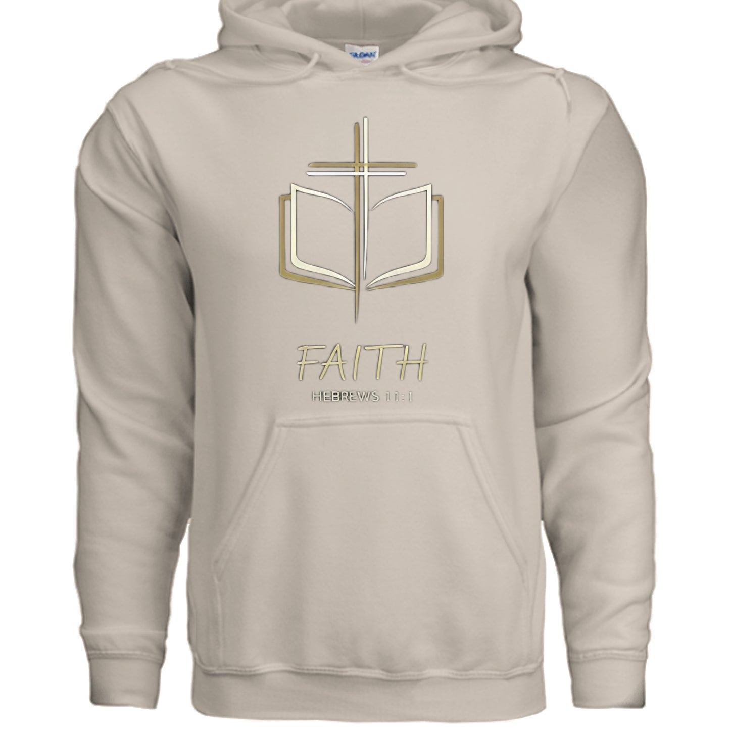 Faith Cross Faith Hoodie SAND Salvation Clothing and Accessories