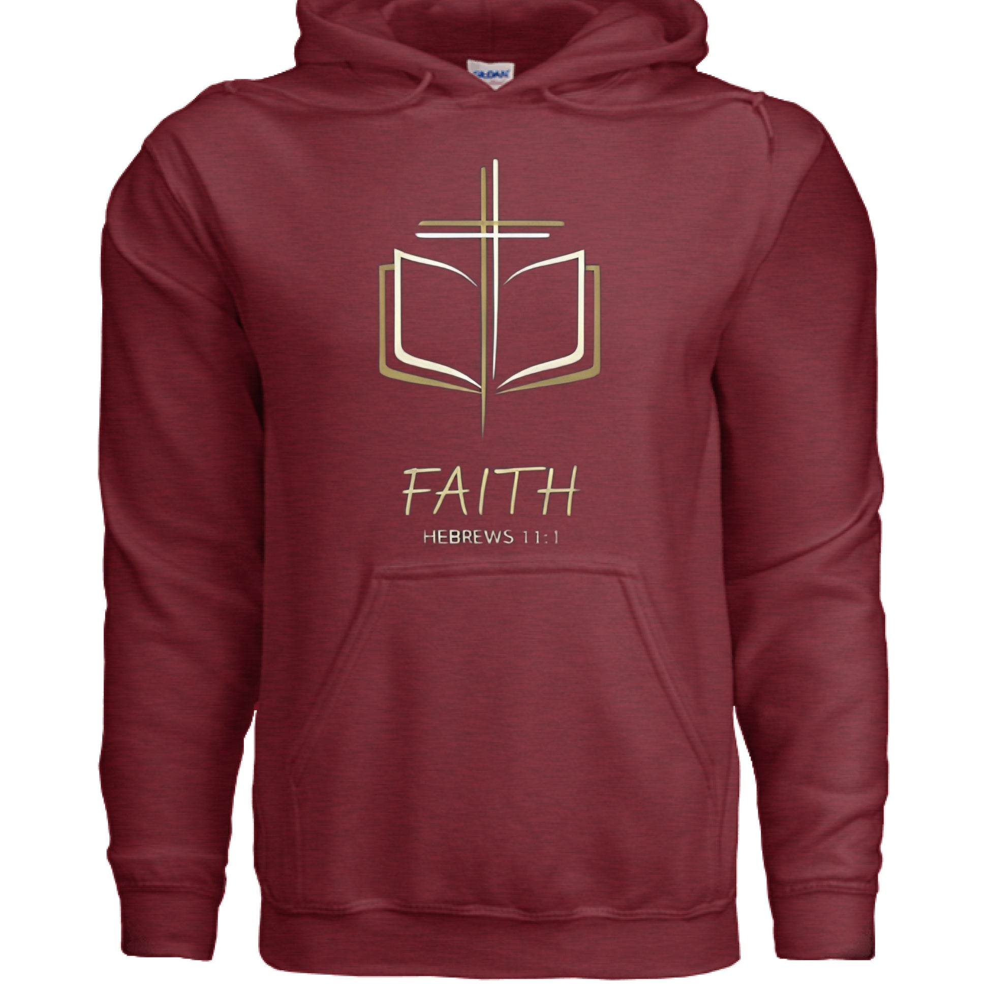 Faith Cross Faith Hoodie ANTIQUE CHERRY RED Salvation Clothing and Accessories