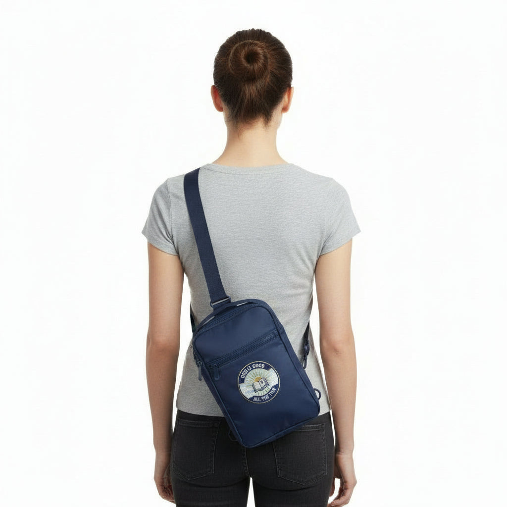 Sling Pack God is good River Blue Nvy ONE SIZE Salvation Clothing and Accessories