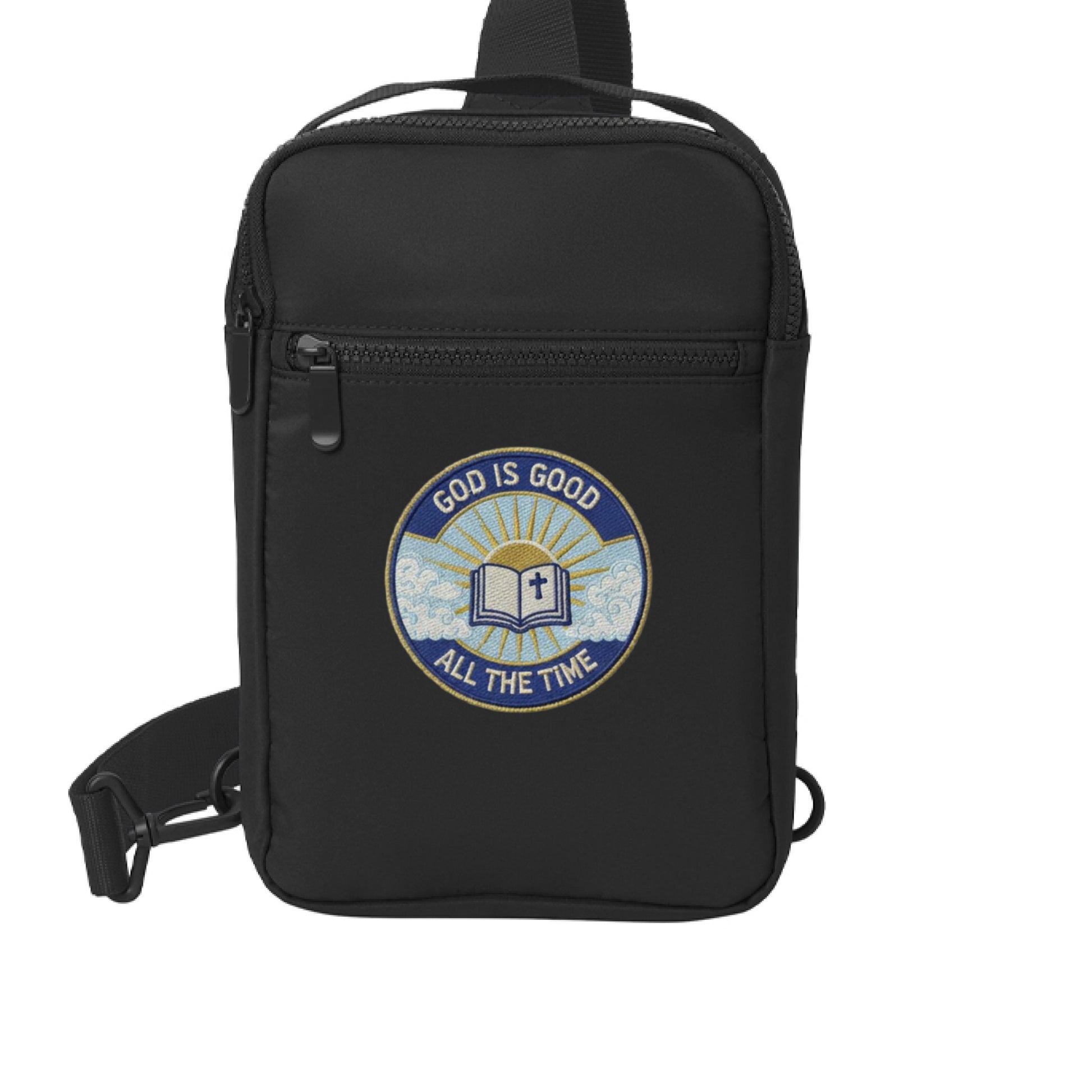 Sling Pack God is good Deep Black ONE SIZE Salvation Clothing and Accessories