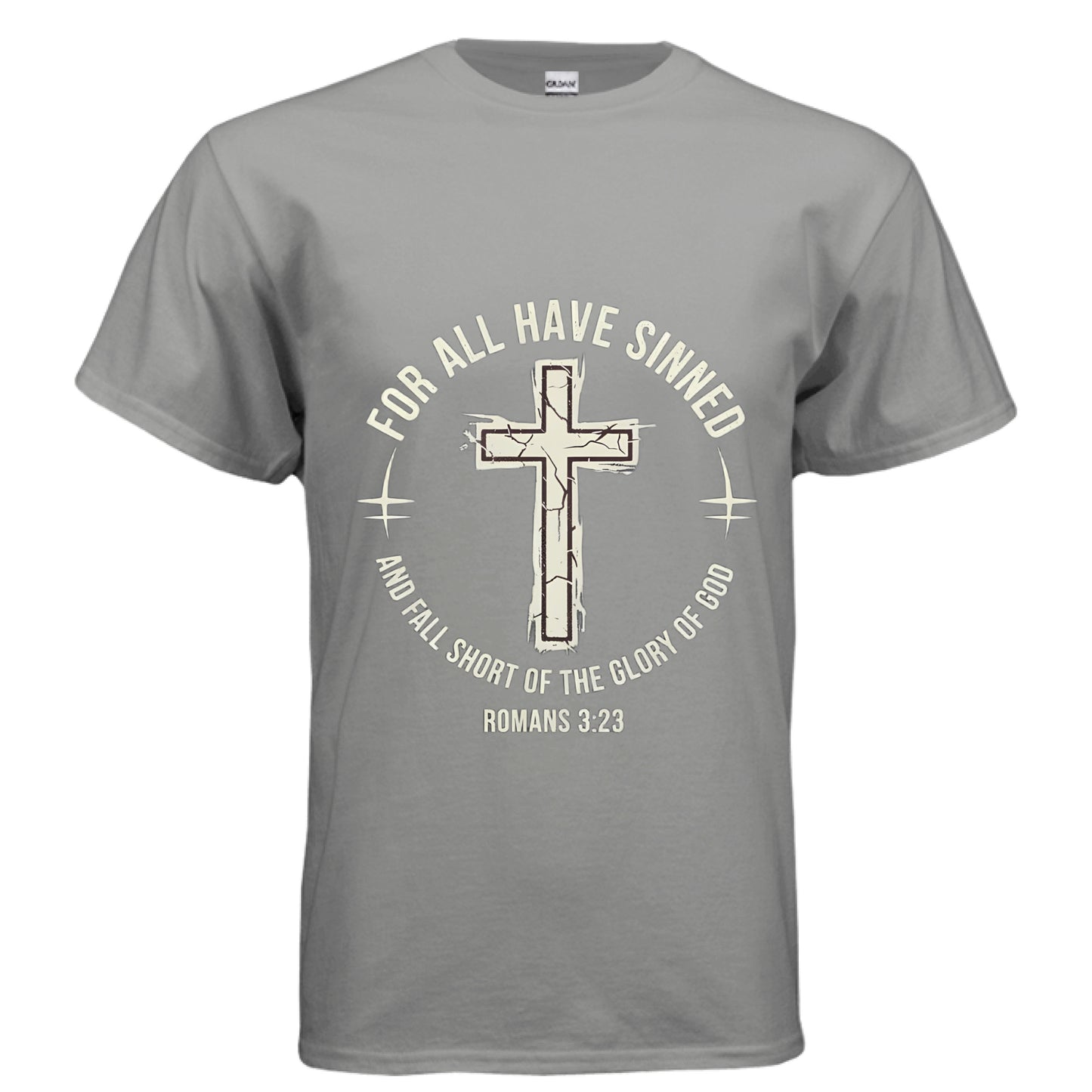 For All Have Sinned Faith T-Shirt GRAVEL Salvation Clothing and Accessories