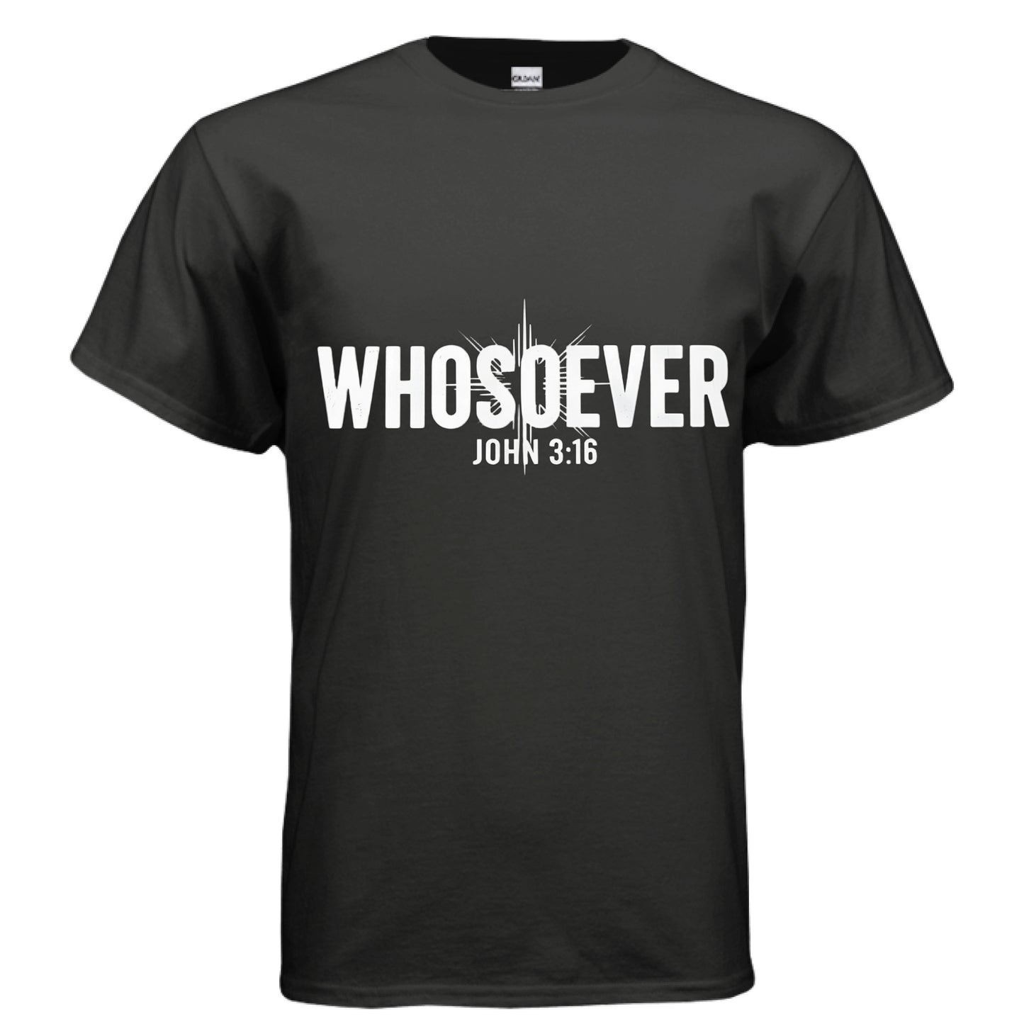 Whosoever Faith T-Shirt BLACK Salvation Clothing and Accessories