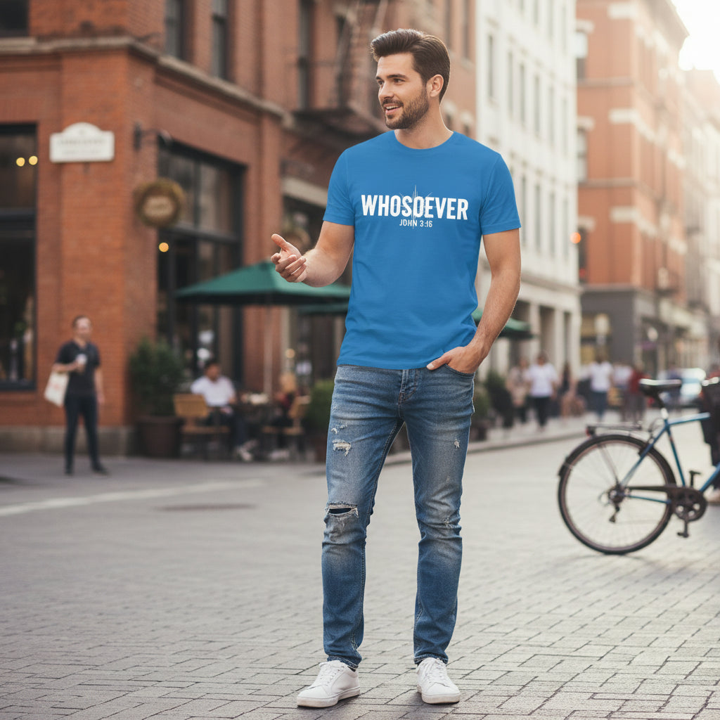 Whosoever Faith T-Shirt ROYAL Salvation Clothing and Accessories