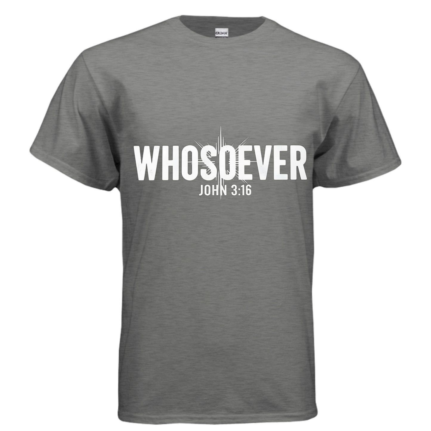 Whosoever Faith T-Shirt GRAPHITE HEATHER Salvation Clothing and Accessories