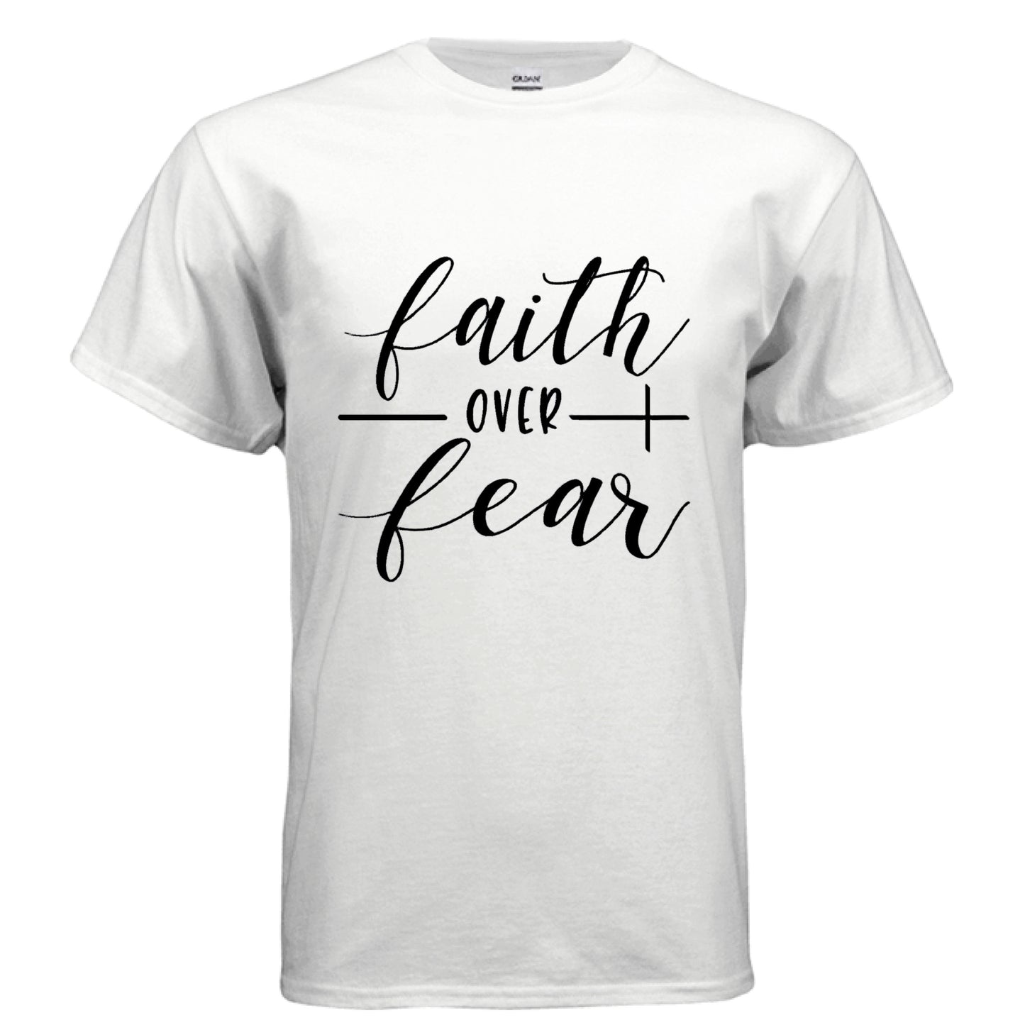 Faith over Fear Faith T-shirt WHITE Salvation Clothing and Accessories