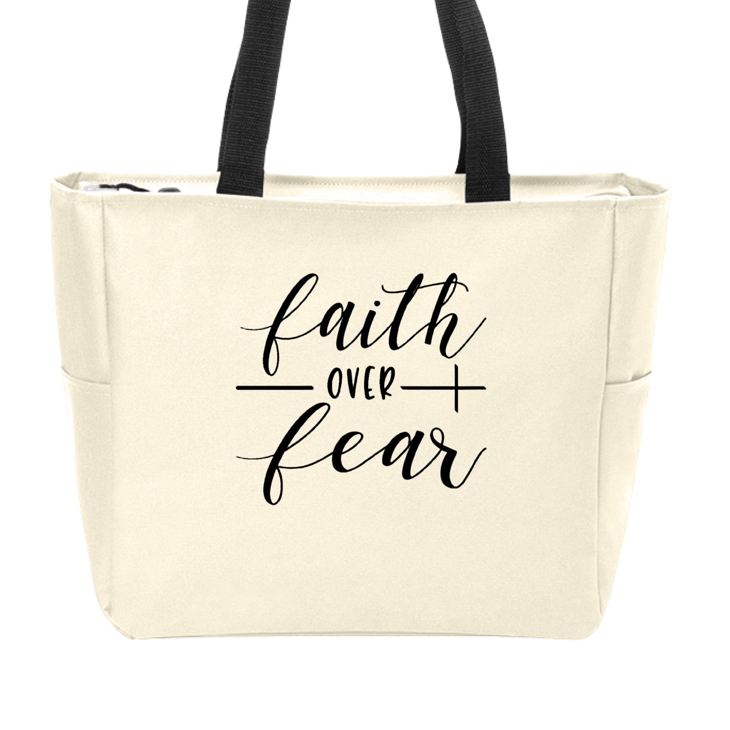 Tote-Faith over Fear Stone ONE SIZE Salvation Clothing and Accessories