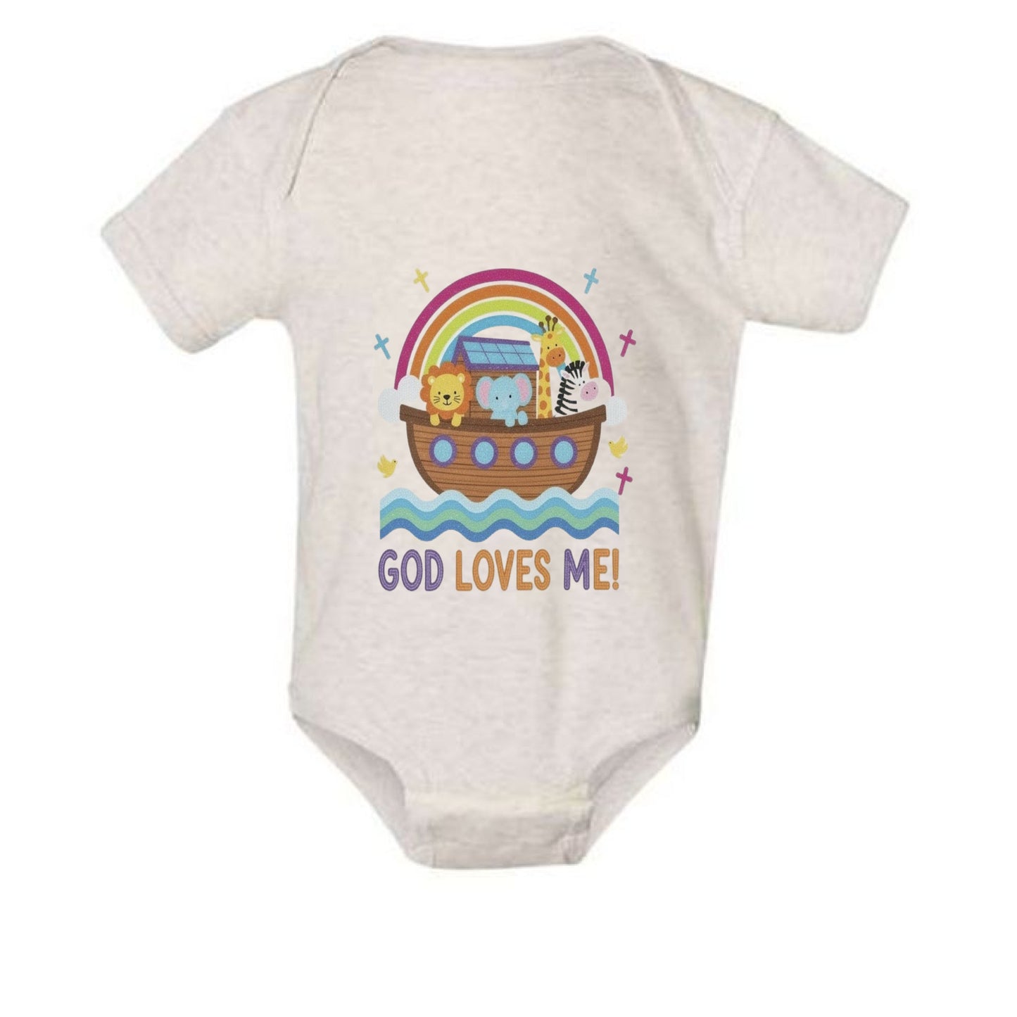 God Loves Me Faith Onesies BLRNA MAUVELOUS Salvation Clothing and Accessories
