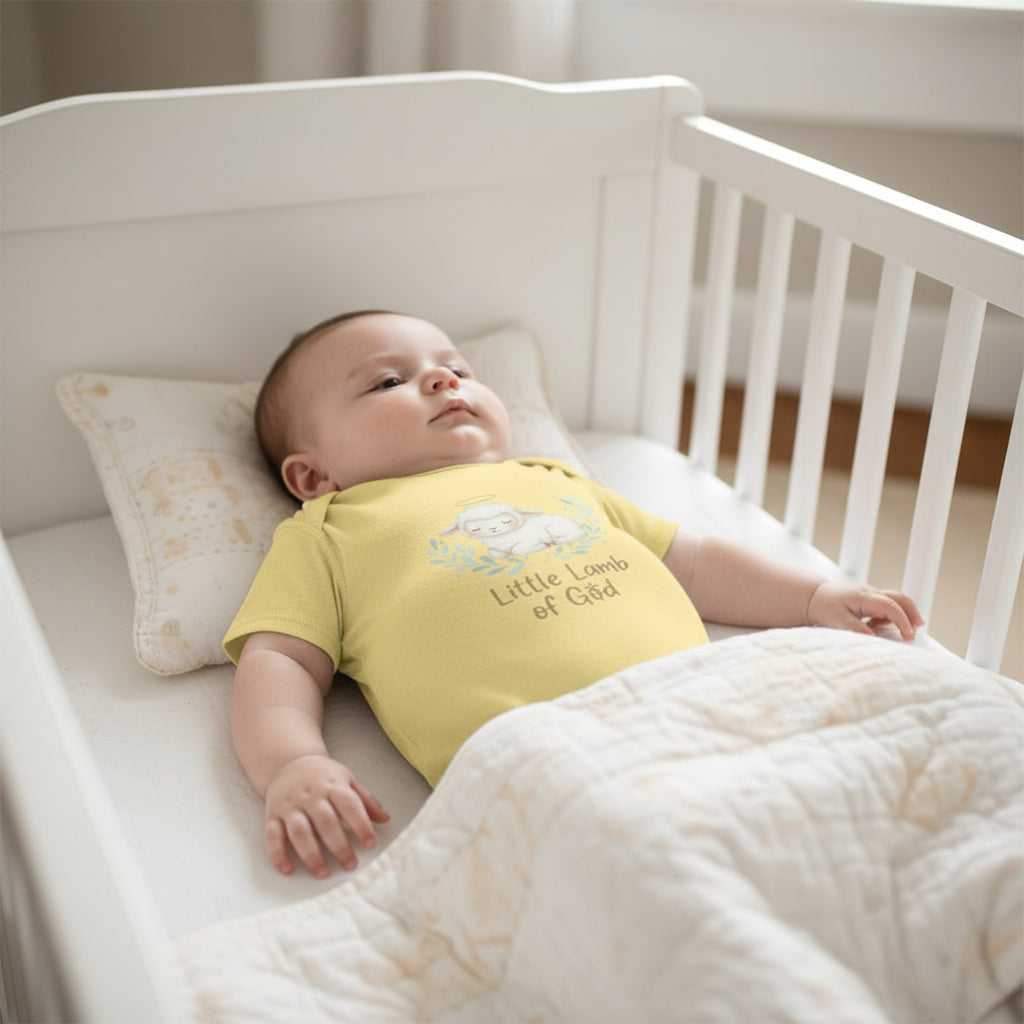 Little Lamb of God Faith Onesie BUTTER Salvation Clothing and Accessories