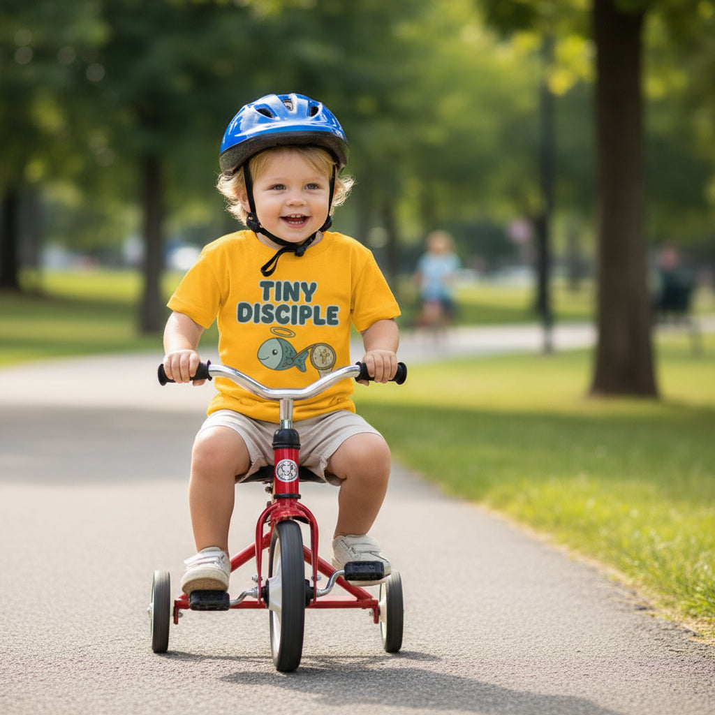 Tiny Disciple Faith Toddler T-Shirt YELLOW Salvation Clothing and Accessories