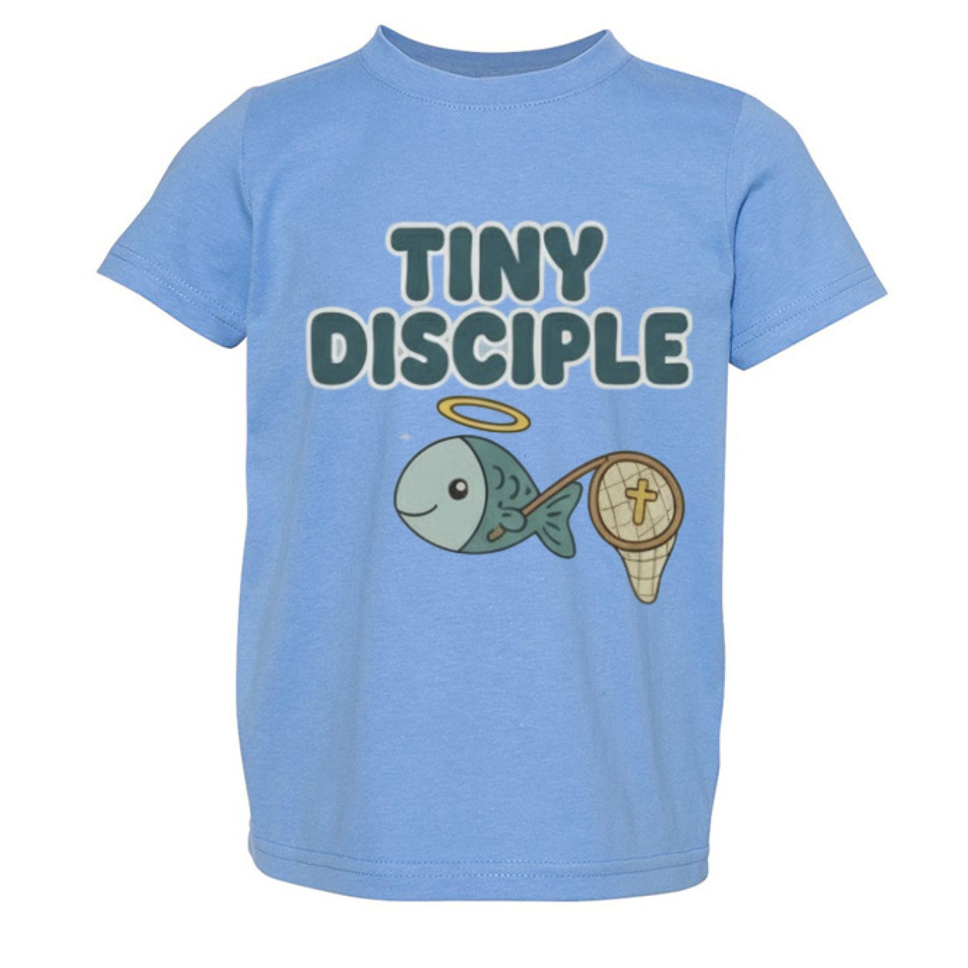 Tiny Disciple Faith Toddler T-Shirt Carolina Blue Salvation Clothing and Accessories