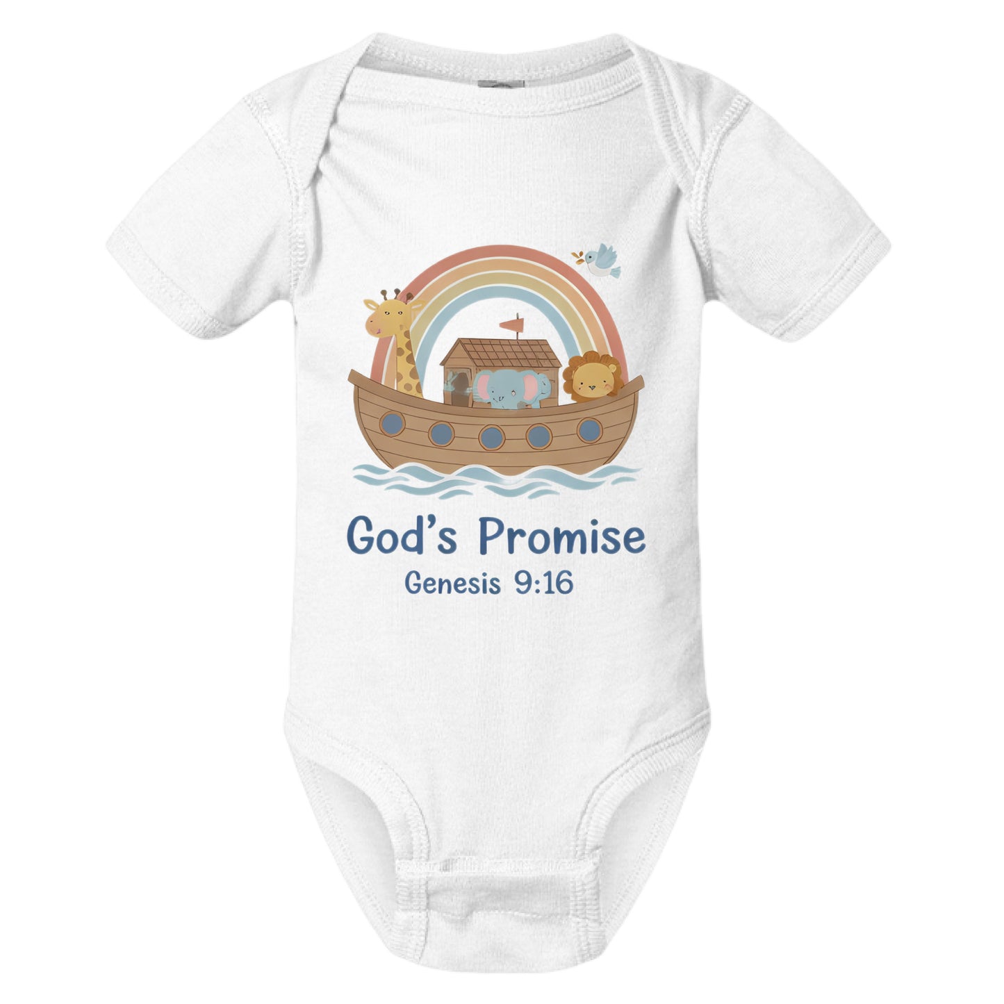 Gods Promise Faith Onesie WHITE Salvation Clothing and Accessories