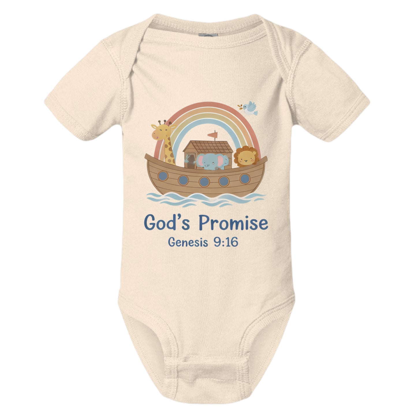 Gods Promise Faith Onesie Natural Salvation Clothing and Accessories